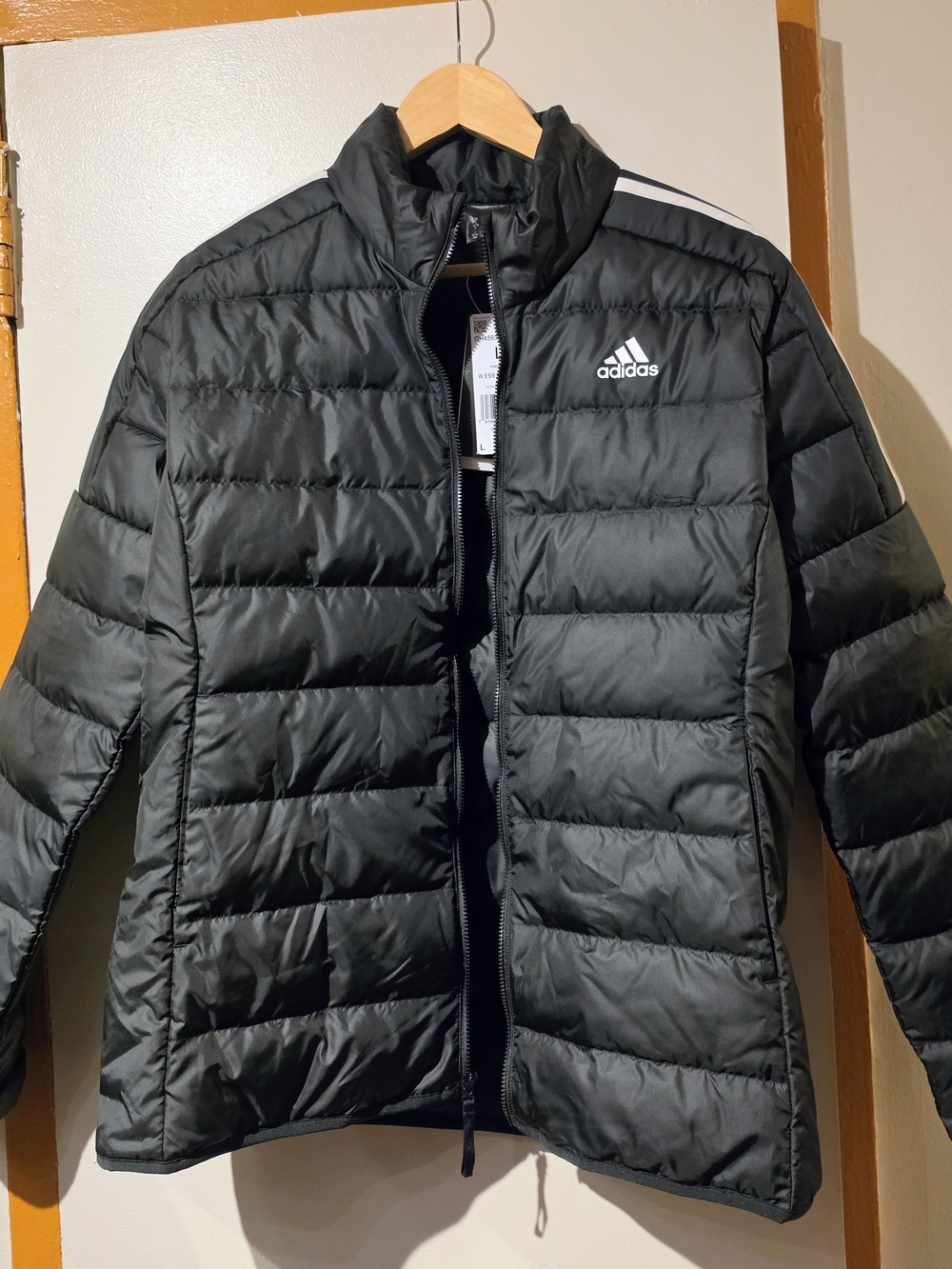 Adidas Black Quilted Puffer Jacket